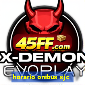 horario onibus sjc
